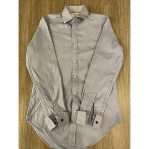 TM Lewin Men's Dress Shirt 15/33 Classic  38cm/84cm Vin Franz Fully‎ Fitted